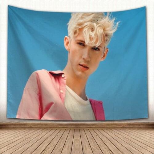 Troye Sivan Wall Tapestry Home Decoration Wall Carpet Rectangular Modern Printing Fabric Yoga Mat Blanket Tapestry New