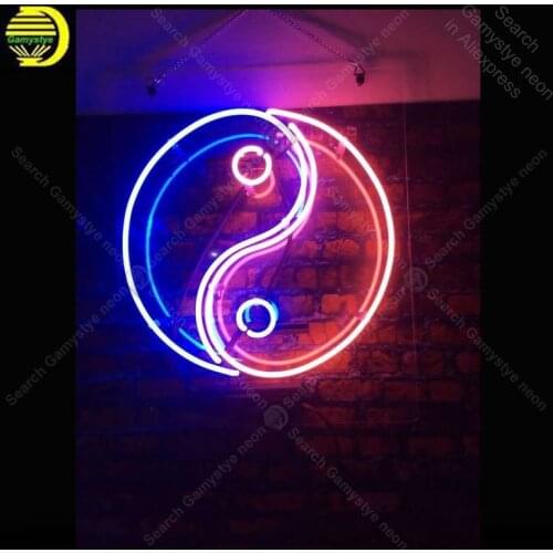 Neon Sign for Chinese Yin yang decorate Windower Gameroom Display Beer Bar glass Tubes Restaurant Neon lights Advertise Lamps