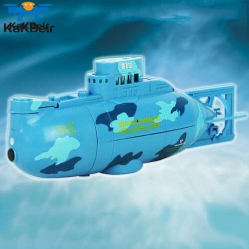 KaKBeir 6CH Mini Remote Control Submarine RC Speedboat High Speed Race Ship Rotation Outdoor Electric Toys Gift For Children