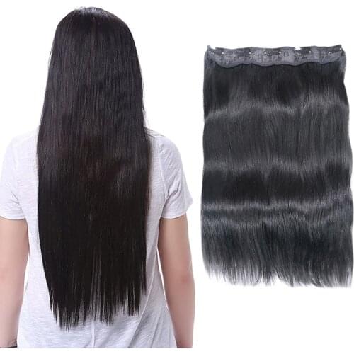 Straight Clip In Human Hair Extensions #1#1B #4 #8 #613 #27 #32 Remy Hair 5 Clips in 1 piece Human Hair