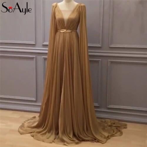 SoAyle Womens Evening Chiffon Dresses