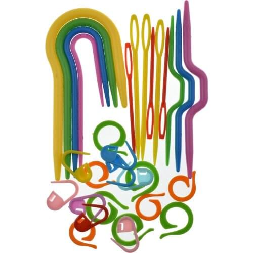 Knitting Crochet kit Needle Clip Crochet Hook Plastic Knit Stitch Craft Markers CrossStitch tool Sewing accessories Tool