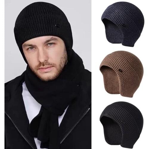 Winter Rabbit Fleece Bicycle Caps Windproof Thermal Caps Unisex Bike Hats Ear Protection Hat Outdoor Running Skiing Cycling Caps