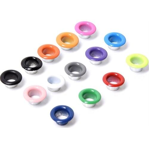 100Set 3/4/5MM Hole Metal Eyelets With Grommets For DIY Shoes Leathercraft Cap Bag Belt Scrapbook Clothes Tags Decor Accessories