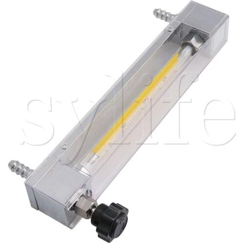 4.1x1.3x9.4inch Acrylic LZB-6 Water Liquid Flow Meter Flow Range 4-40 LPH Flow Measuring Tool fit 10mm Hose