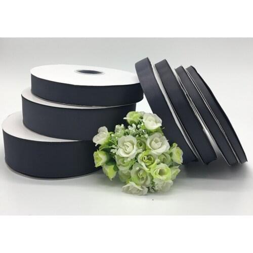 5Yards Deep gray 6mm 10mm 15mm 20mm 25mm 38mm 50mm Wide Monochrome Grosgrain Ribbon Hair Bows Wedding DIY Crafts