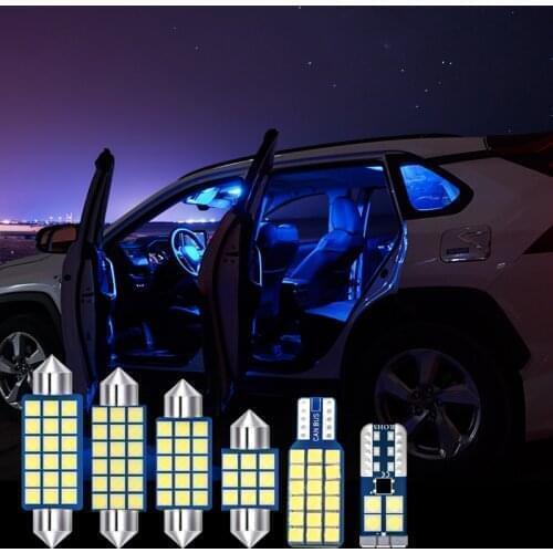 6pcs Error Free LED Car interior reading Lamp Trunk lights Cab lights Modification accessories For Jeep Grand Cherokee 2018 2019