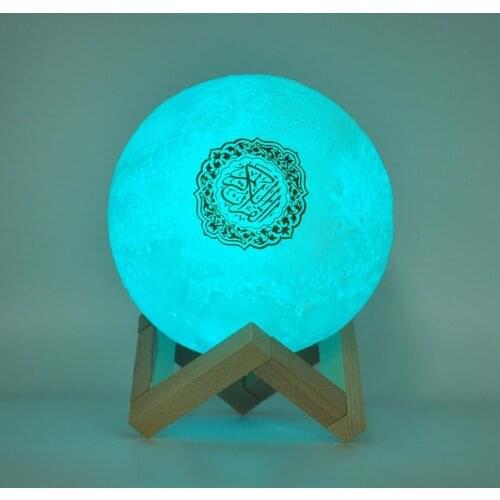 Bluetooth Speakers Wireless Muslim Night Light Quran speakers 3D Moon With APP control quran speaekr Light Koran Touch Lamp