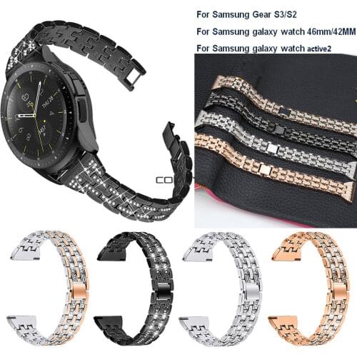 New Stainless Steel Bracelet Band For Samsung galaxy watch 46mm/42MM Watch Metal Strap For Samsung galaxy watch active2 Wrist