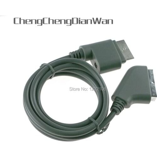 ChengChengDianWan 1.8M 6ft Scart RGB HD TV Audio Video AV cable for xbox360