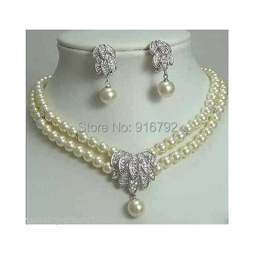 HYFY2014326**Jewelery Pearl Necklace Earring SET