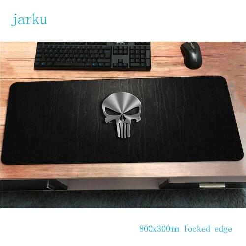 Punisher skull mouse pad 80x30cm xl gaming mousepad gamer mouse mat computer Colourful desk padmouse laptop large play mats