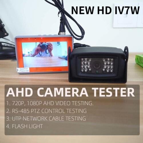 IV7W Power Supply LEDLighting 4.3inch CCTV AHD TVI CVI CVBS Monitor Analog CVBS Camera UTP 12V1A Output Free Shipping Video Test