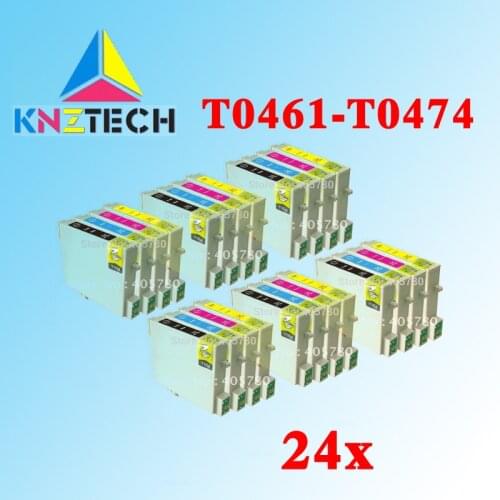 24pcs T0461/T0472/T0473/T0474 ink cartridge compatible for STYLUS C63/C65/C83/C85 CX6300/CX6500/CX3500