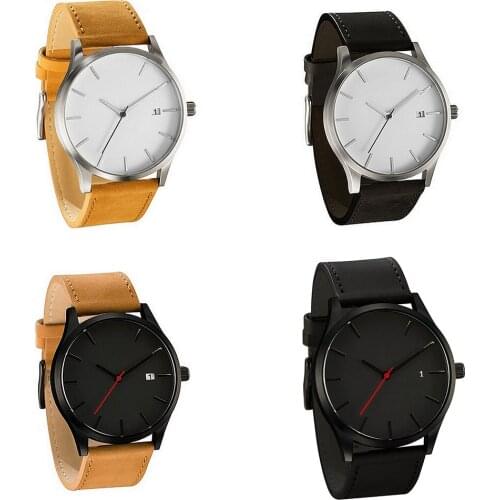 Creative Men Sport Watch with Complete Calender Stainless Steel Case Metal Band Quartz Analog Wrist Watch