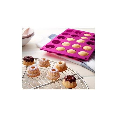 Luyou Luyou DIY 20 Cups Silicone Mold Savarin Cake Chocolate Mould Bakeware Mini Cake Mold Silicone Cake Mold CL006