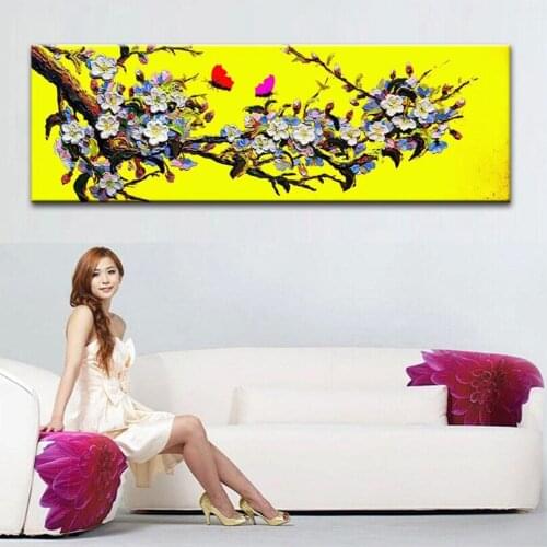 DONGMEI OILPAINTING hand painted Oil Painting Home Decoration Painting pictures flower painting on Canvas DM1711010