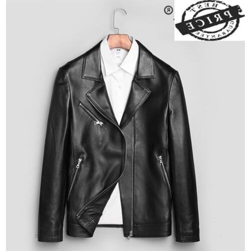 100% Genuine Leather Jacket Men Winter Coat Male 2021 Streetwear Real Sheepskin Motorcycle Jacket Casaco Hiver a1D1a0a