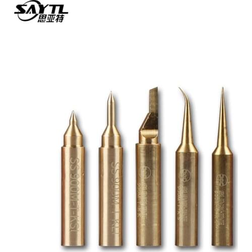 SAYTL 900M-T Copper Soldering Iron Tips High Quality Lead-free Welding tip For 936/937/938/969/8586/852D Soldering Station