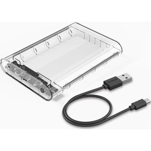 Orico HDD Case 3.5 inch Mobile Hard Disk Box USB3.0 Desktop Notebook External Box High Speed USB 3.0 Type-c SATA Interface