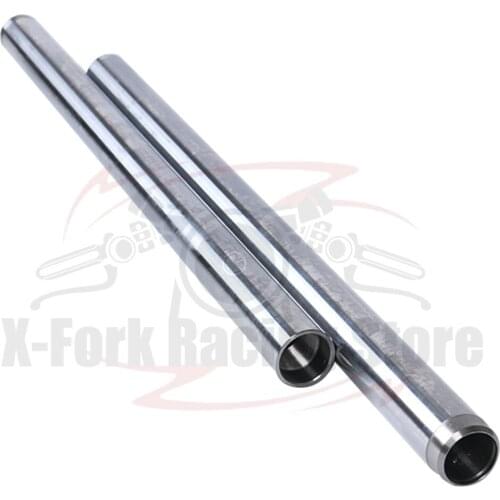 Front Fork Tubes Inner Pipes Silver Pair For YAMAHA DX250 1971 34x540mm