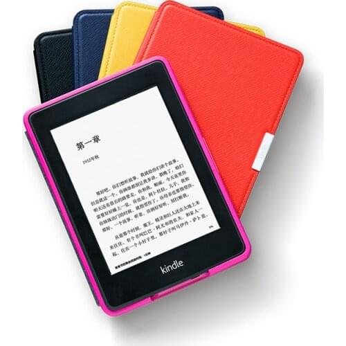 Suitable For Kindle Paperwhite 123 Generation Protective Leather Case, Light Design With Sleeping Function Magnetic Side Buckle