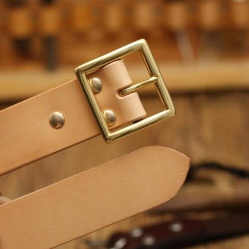 Cow Raising Handmade Belt Real Cowhide Mens Retro Casual Fashion Belt Copper Needle Punk Rock Luxury Belt Men Chain Belt