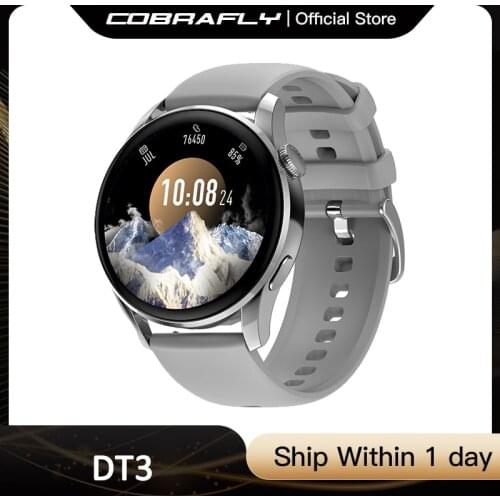 COBRAFLY 1.36 inch HD Round Screen DT3 Smart Watch IP68 Waterproof Long Standby Men Smartwatch ECG Heart Rate For Huawei Xiaomi