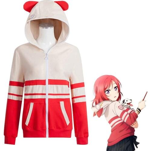 Love Live Hoodies Sweatshirts Anime LoveLive Cosplay Costumes Minami Kotori Hooded Coat Tojo Nozomi Umi Uniform Women Girls Top