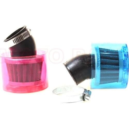 Universal bent 35mm 38mm Motorcycle Motorbike Air Filter Cleaner 100cc 125cc ATV PIT Dirt Bike Splash Proof