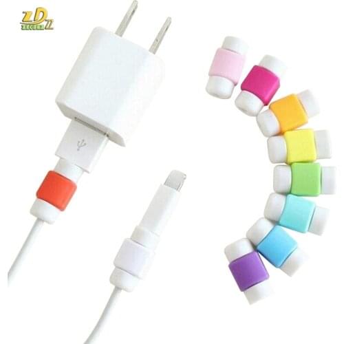 USB Data charger Cable Line protect Protector Phone cable Anti Breaking Protective Sleeve For iPhone Charging Cable 500pcs/lot