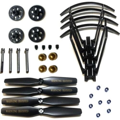 VISUO XS809S Battles Sharks Drone RC Quadcopter spare parts motor gear Blade gear bearing propeller cover aluminum shaft set