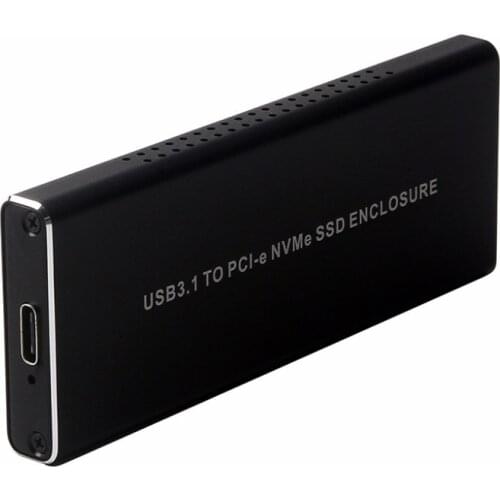 M.2 NVME PCI Express SSD HDD Enclosure USB3.1 type-c to M key PCIe 3.0 4x NGFF External Mobile case for Samsung 970 Pro 960 EVO