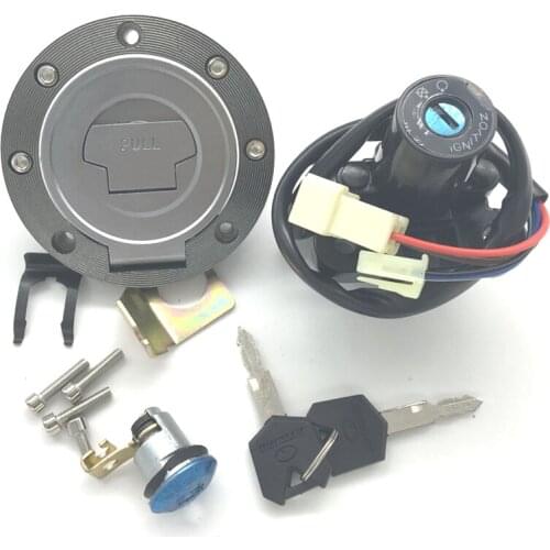 Ignition Switch Fuel Gas Cap Lock Key Kit For Yamaha YZF-R6 2006-2015