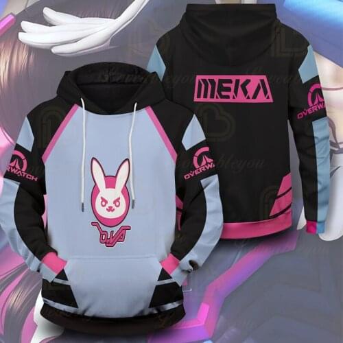 2020 Game Hoodie OW Cosplay Costume Women Girl Hoodie Sweatshirt Hooded Jacket Casual Coat