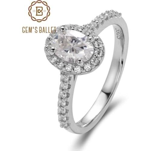 GEMS BALLET D Color VVS1 Moissanite Lab Diamond Paved Wedding Rings 925 Sterling Silver Moissanite Wedding Bands For Women