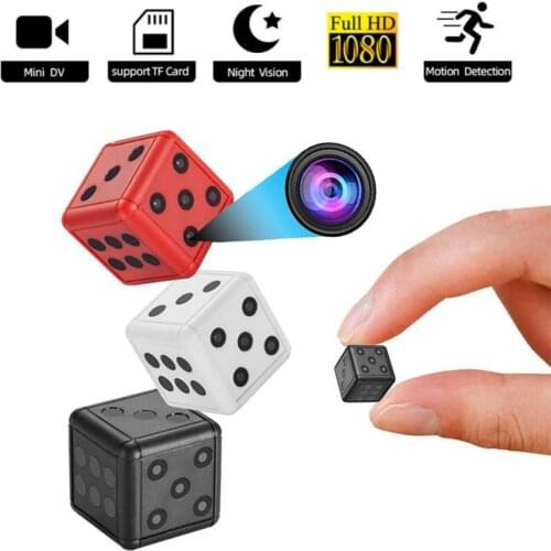 1080P HD Mini Camera Night Vision Motion Detection DVR Video Recorder Outdoor Sports Dice Camera Gadget beveiliging Cam