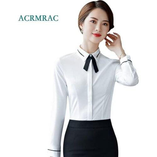 Черно-белые блузки ACRMRAC China At AliExpress