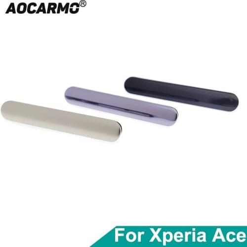 Aocarmo For Sony Xperia Ace SIM Tray Port Dust Plug Cover Replacement Black/ Silver/ Grey/ Purple