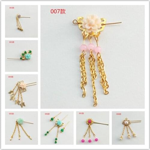 For 30cm chinese kurhn doll Traditional Earrings head decoration doll Necklace DIY Earrings Ornament Toy Jewelry