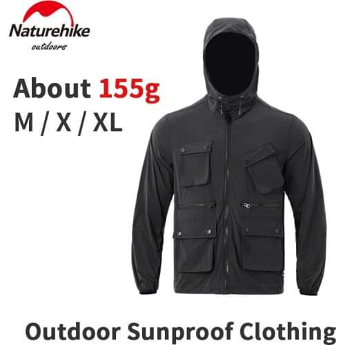 Naturehike Outdoor Summer Woman/Man Sunscreen Short Coat UPF50+ UV Resistance Waterproof Fabric Ultralight Breathable Jacket