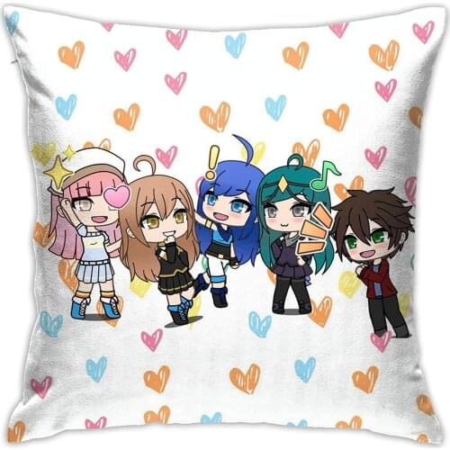 TheKrew Love Throw Pillow Cover Square Decorative Cushion Case for Home Ultra-Soft Comfortable Bedroom Game Cartoon Character