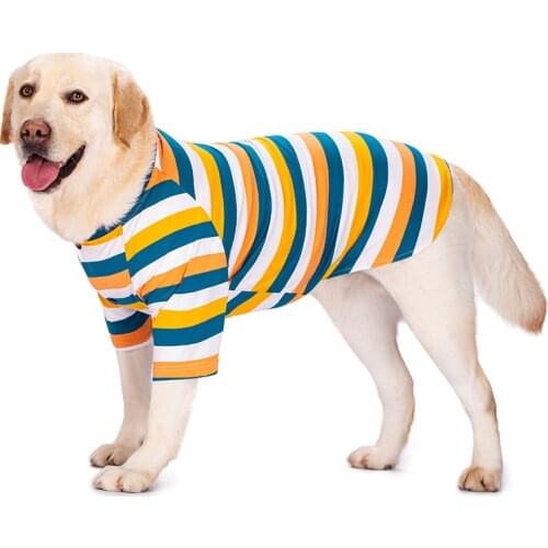 Large Dog Clothes Summer Big Dog Clothing T-shirt Corgi Samoyed Labrador Husky Golden Retriever Costume Pet Shirt Pajamas Outfit