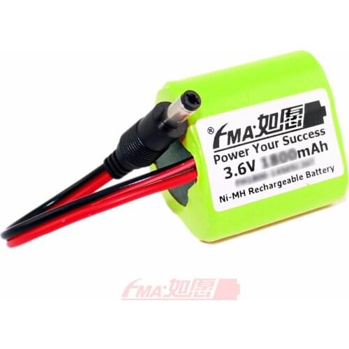 Ni-MH Sub C SC 3.6V 1600mAh Portable Device Rechargeable Battery 23430 3ST