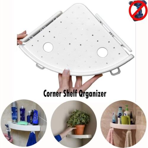 Snap Up Shelf Bathroom Corner Storage Holder Shelves Rack Organizer Shower Wall Shelf Corner Storage Snapup Shelf