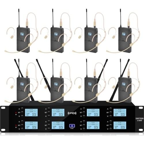 Professional wireless microphone headset condenser microphone for church school performance outdoor activities stage microphone