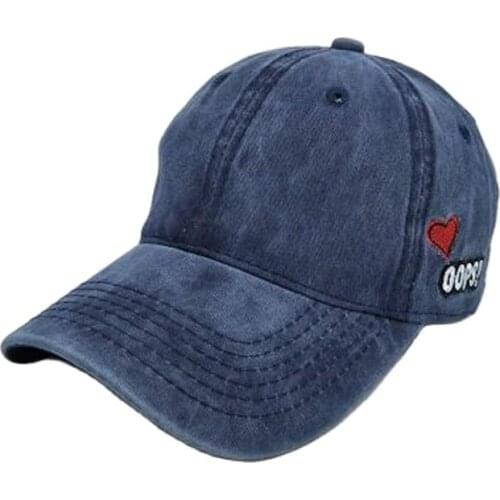 2018 New Water Washing Pure Color Lovers Cap Spring Summer Love Cotton Hats For Women And Men Brand Snapback Casquette 7 Colors