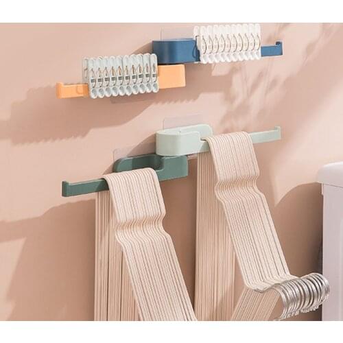 Hanger Storage Rack Multifunctional Rotating Clothes Rack Storage Wall-Mounted Organizer Balcony Storage Rack