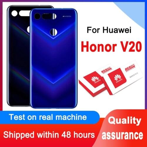 High Quality For Huawei Honor V20 Back Glass Battery Cover Rear Door Housing Case Panel For Huawei Honor V20 Back Glass Cover