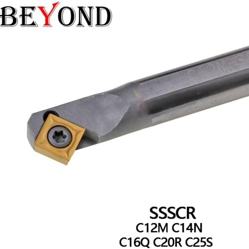 BEYOND Tungsten Steel Internal Turning Tools Insert Hole C12M C14N C16Q C20R C25S SSSCR Carbide CNC High Quality 1Pcs
